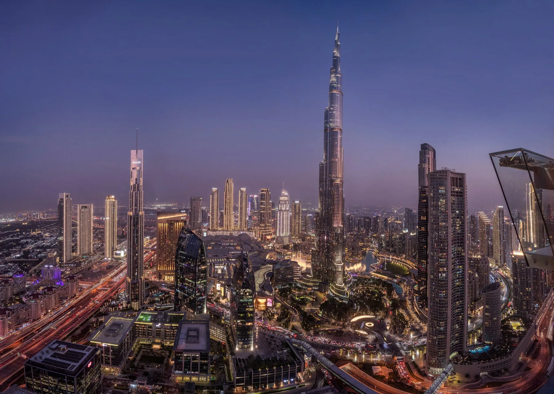 Dubai skyline at dusk, representing our initial target market