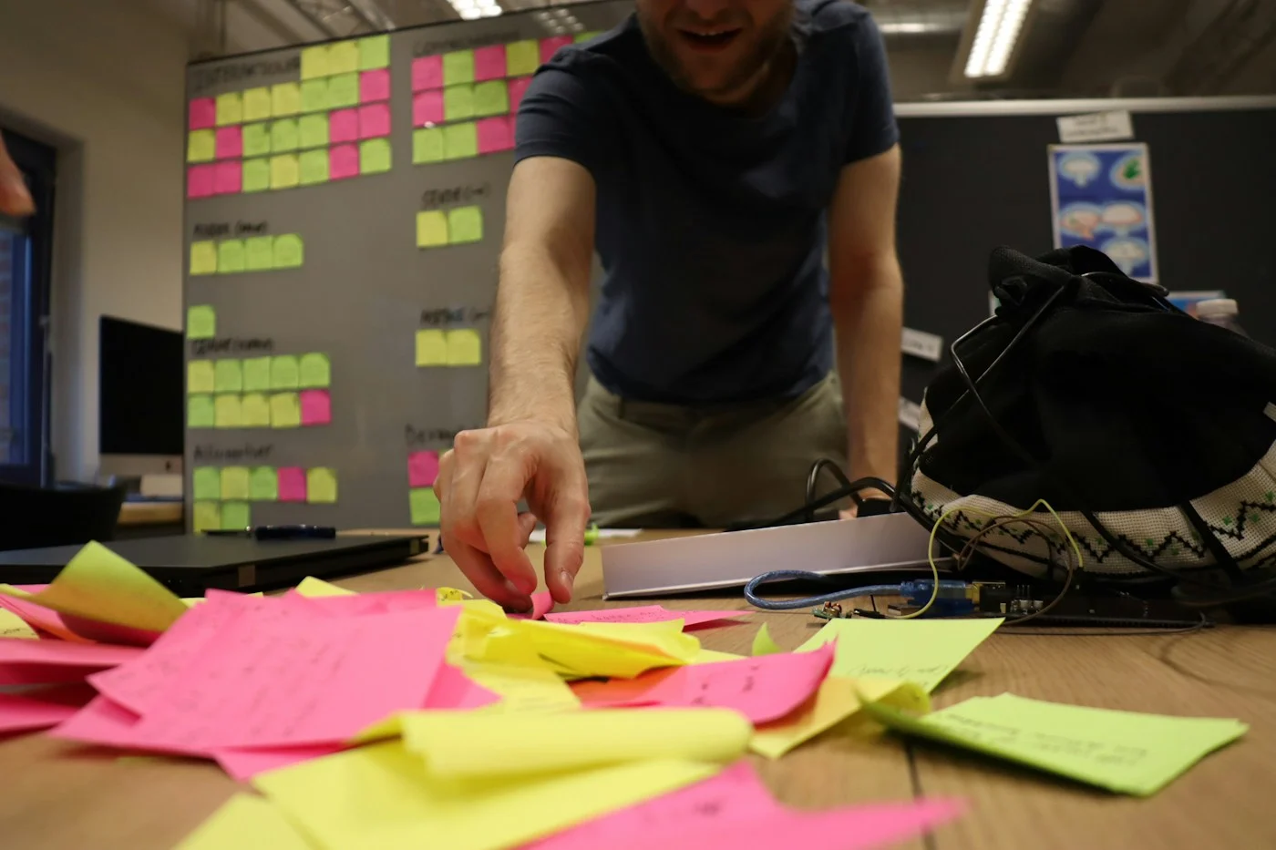 Creative planning materials and a collaborative workspace